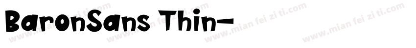 BaronSans Thin字体转换